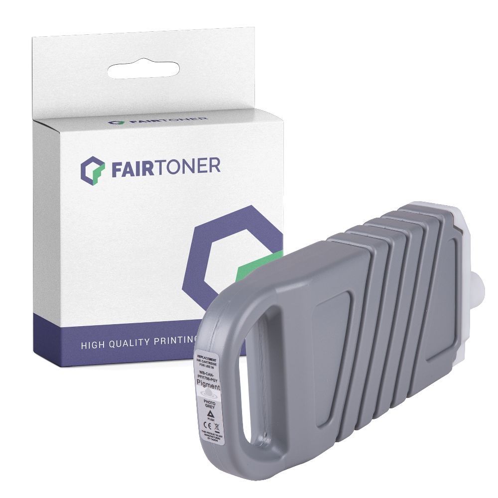 FairToner kompatibel für Canon Tintenpatrone 0782C001 / PFI-1700PGY Light Grau