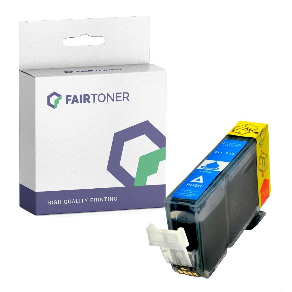 FairToner kompatibel für Canon Tintenpatrone 4541B001 / CLI-526C Cyan
