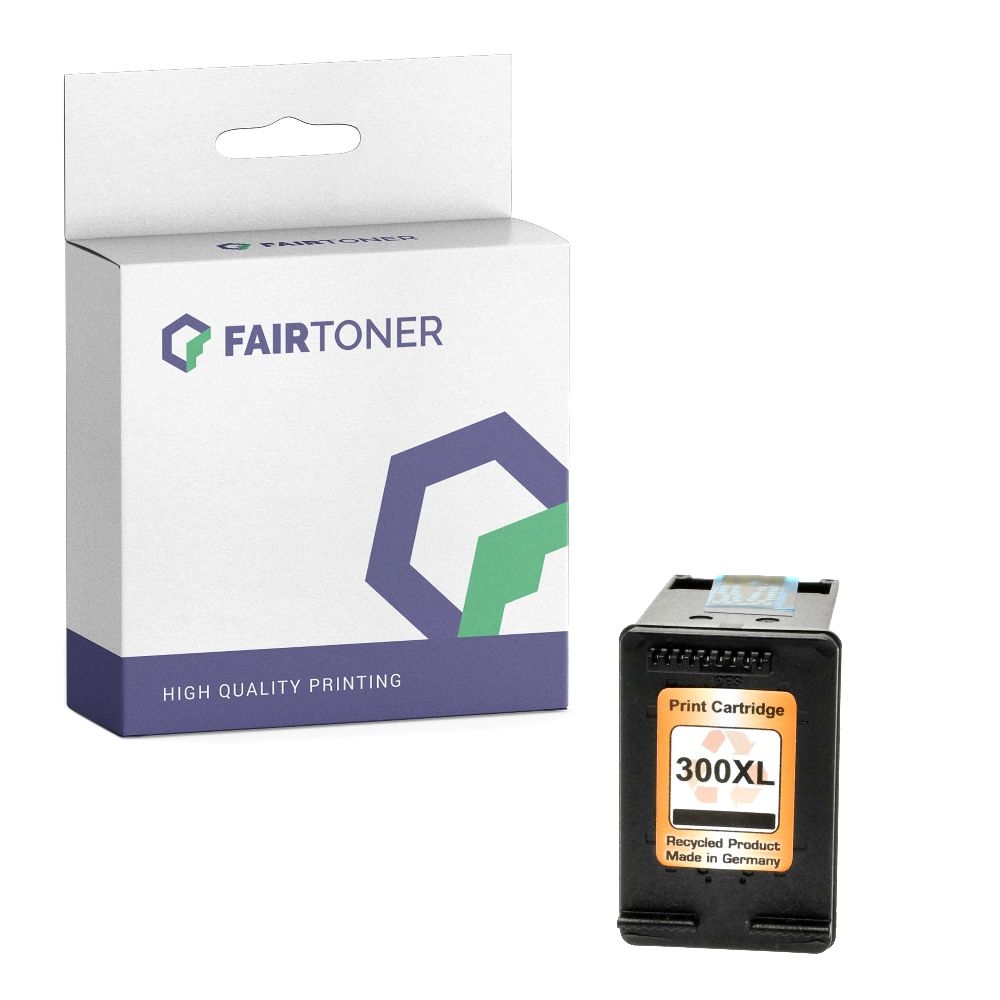 FairToner kompatibel für HP Tintenpatrone CC641EE / 300XL Schwarz [XL Füllmenge]