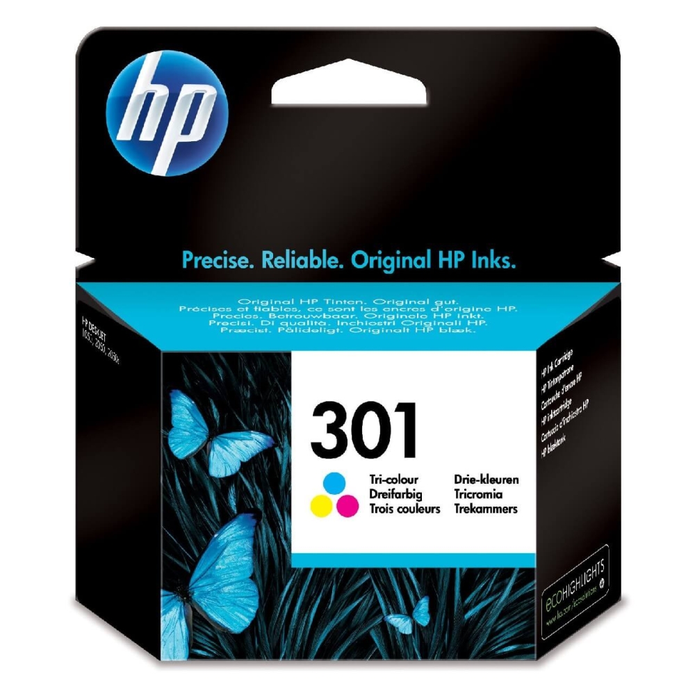 Original HP Tintenpatrone CH562EE / 301 Color (Cyan,Magenta,Gelb)