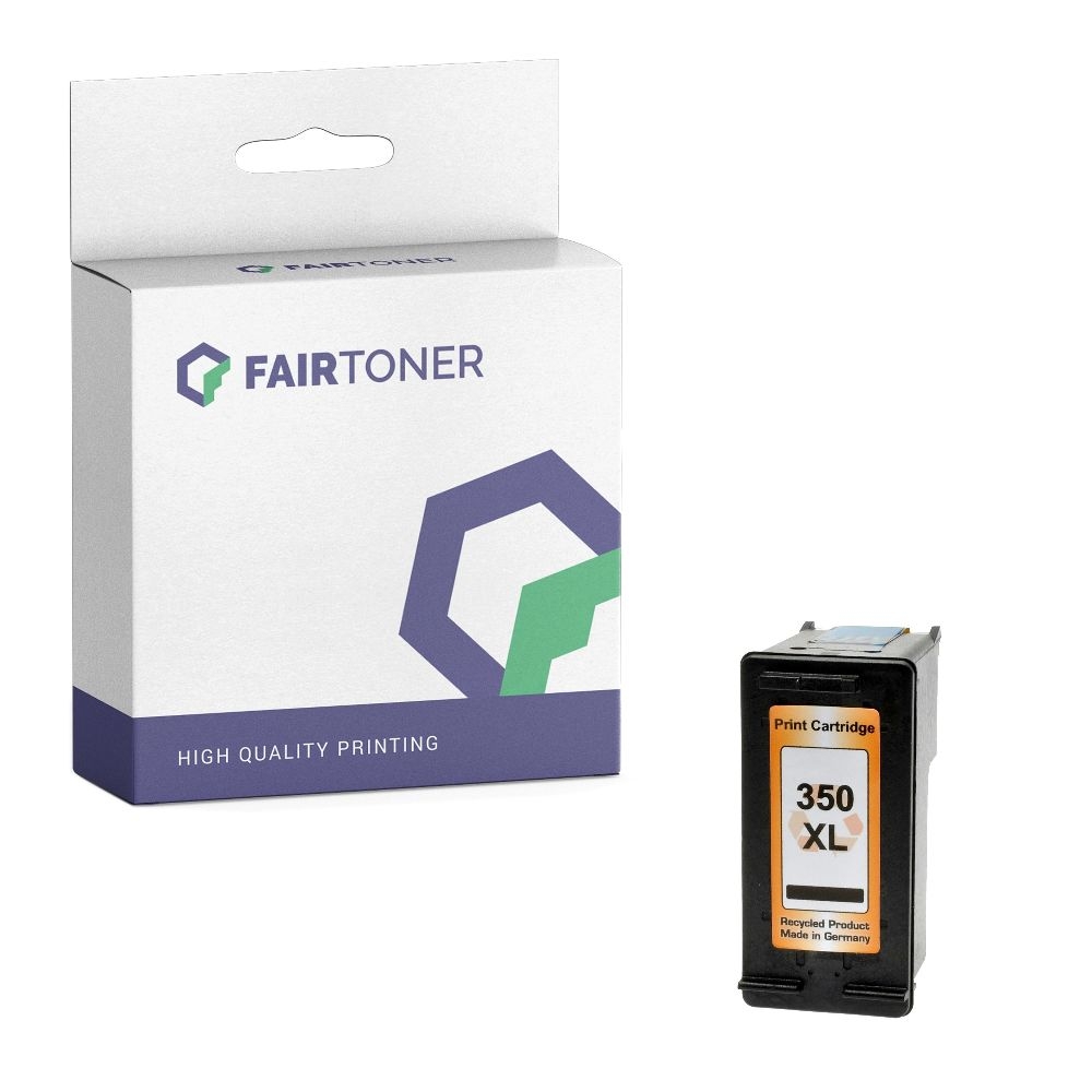 FairToner kompatibel für HP Tintenpatrone CB336EE / 350XL Schwarz [XL Füllmenge]