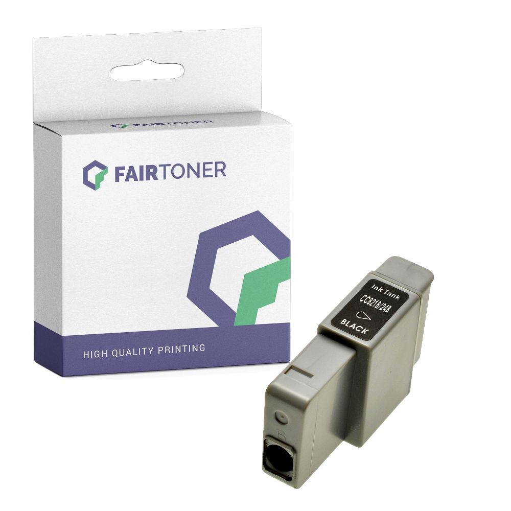 FairToner kompatibel für Canon Tintenpatrone 6881A002 / BCI-24BK Schwarz