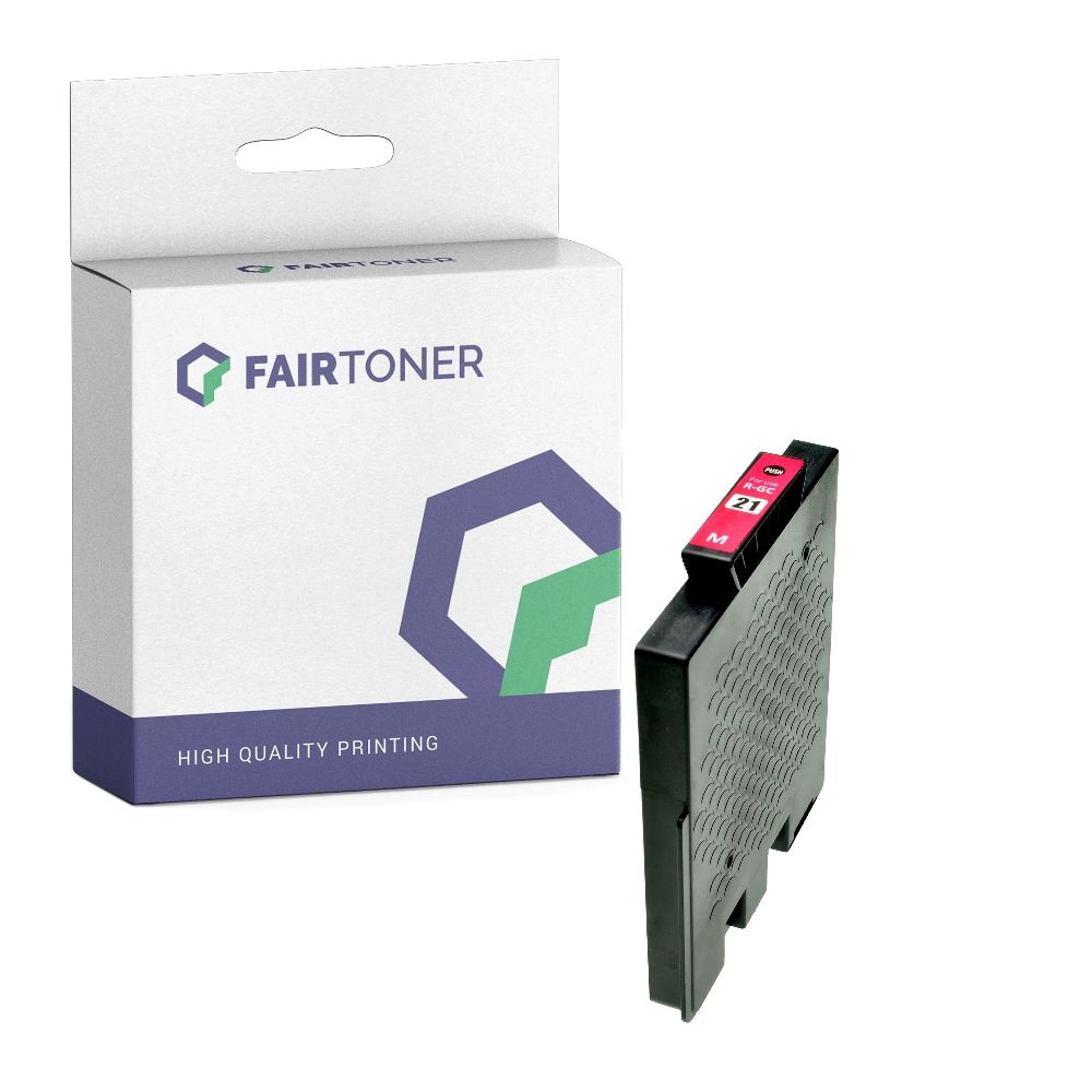 FairToner kompatibel für Ricoh Tintenpatrone 405534 / GC-21M Magenta