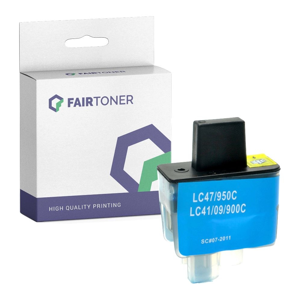 FairToner kompatibel für Brother Tintenpatrone LC-900C Cyan