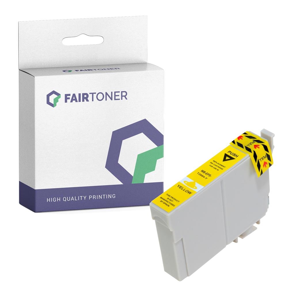 FairToner kompatibel für Epson Tintenpatrone C13T29844012 / 29 Gelb