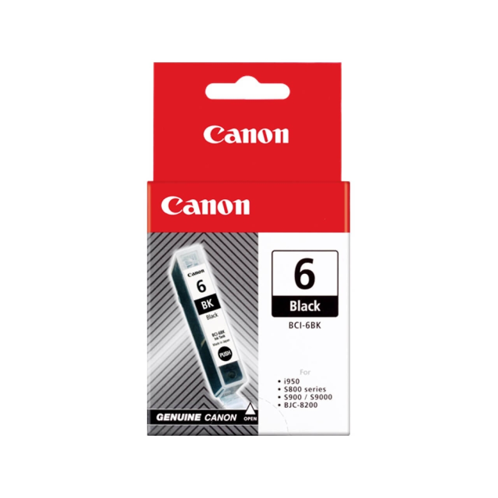 Original Canon Tintenpatrone 4705A002 / BCI-6BK Schwarz