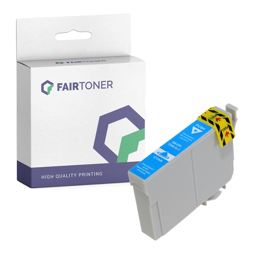 FairToner kompatibel für Epson Tintenpatrone C13T29924012 / 29XL Cyan [XL Füllmenge]