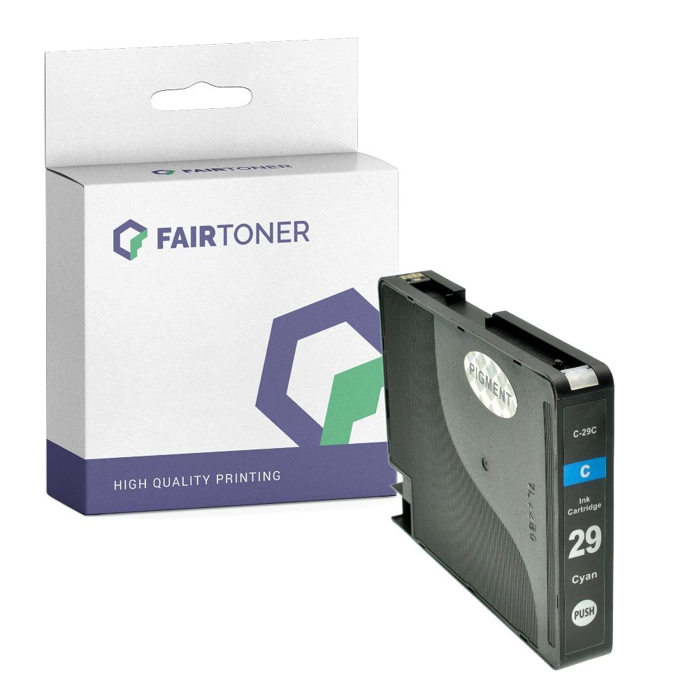 FairToner kompatibel für Canon Tintenpatrone 4873B001 / PGI-29C Cyan