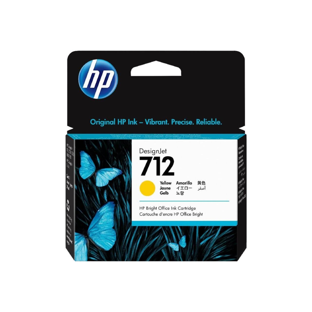 Original HP Tintenpatrone 3ED69A / 712 Gelb