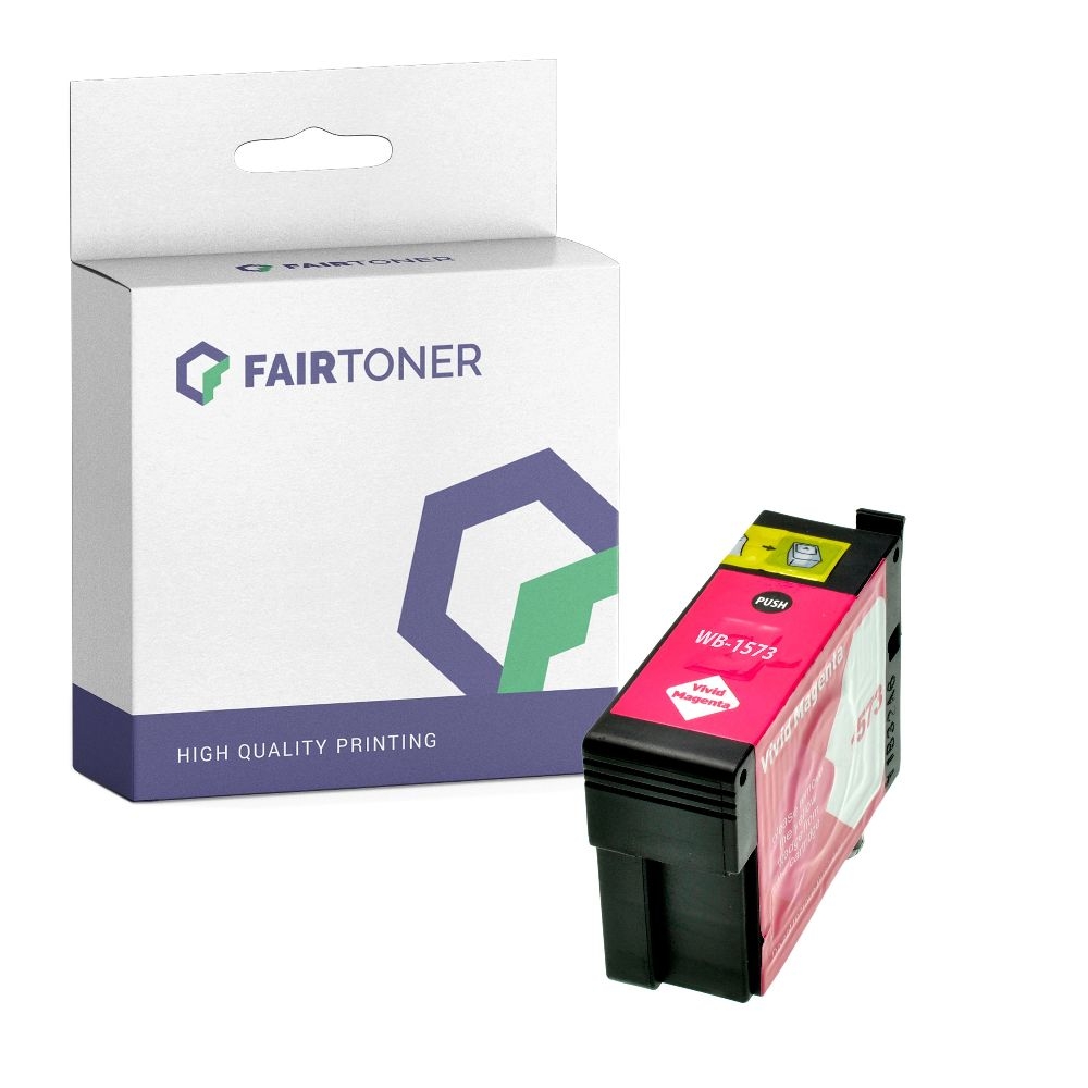FairToner kompatibel für Epson Tintenpatrone C13T15734010 / T1573 Magenta