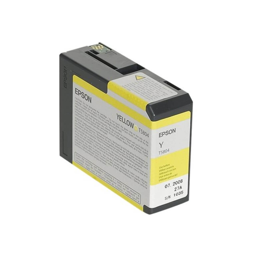 Original Epson Tintenpatrone C13T580400 / T5804 Gelb