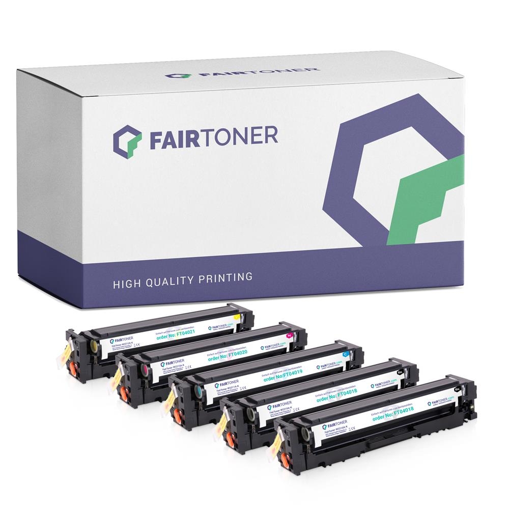 FairToner Set 5 Toner für HP W2210A-W2213A