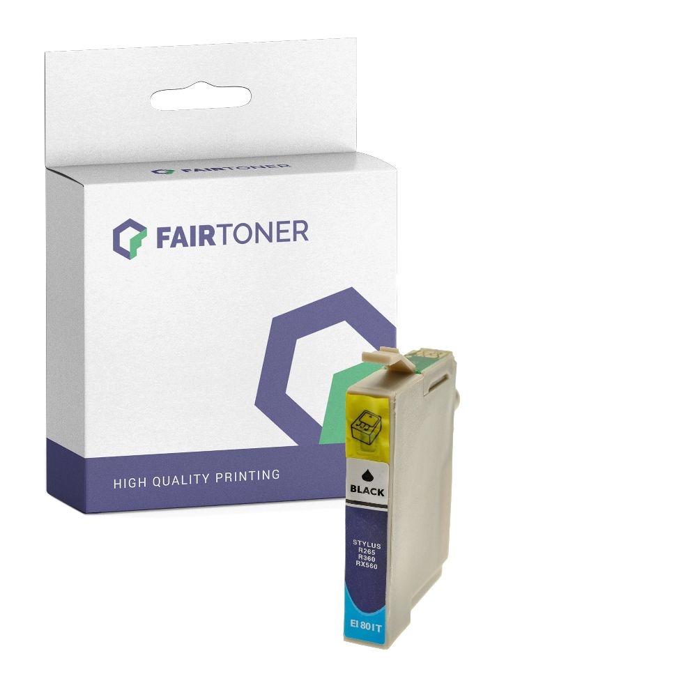 FairToner kompatibel für Epson Tintenpatrone C13T07914010 / T0791 Schwarz