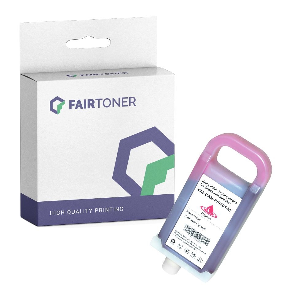 FairToner kompatibel für Canon Tintenpatrone 0902B001 / PFI-701M Magenta