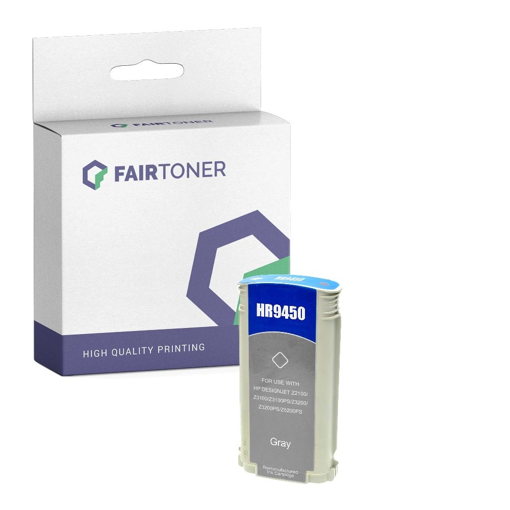 FairToner kompatibel für HP Tintenpatrone C9450A / 70 Grau