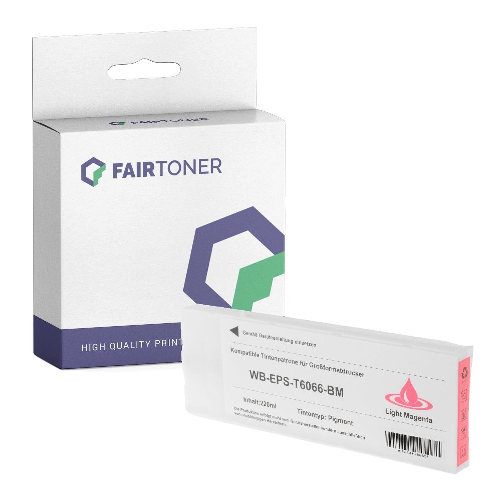 FairToner kompatibel für Epson Tintenpatrone C13T606600 / T6066 Photo Magenta