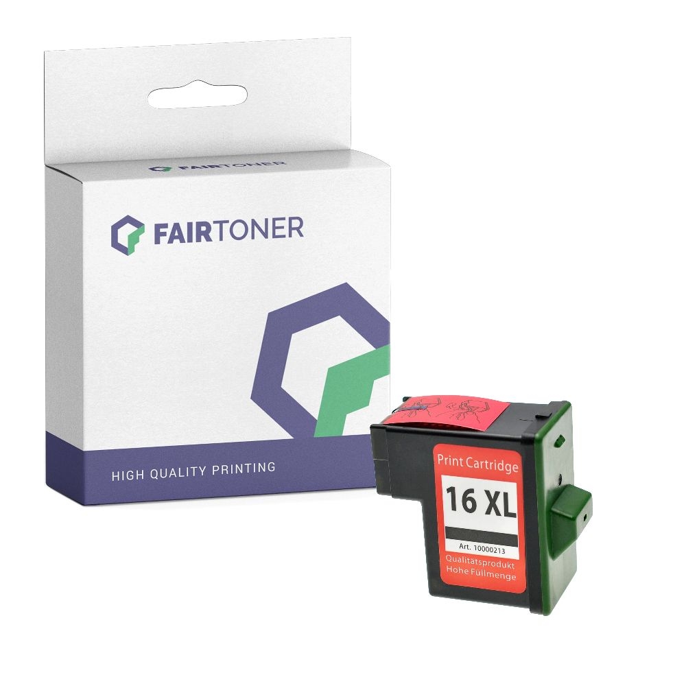 FairToner kompatibel für Lexmark Tintenpatrone 10N0016E / 16 Schwarz