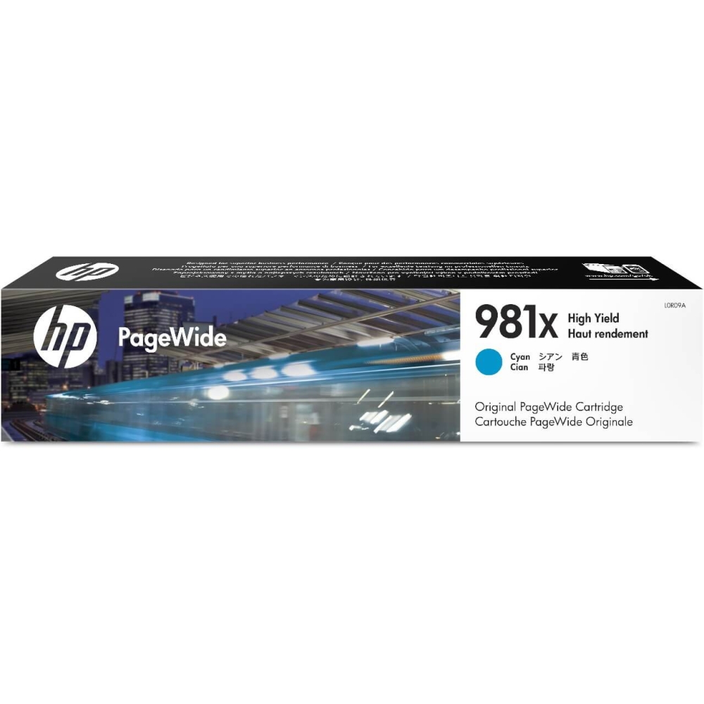 Original HP Tintenpatrone L0R09A / 981X Cyan