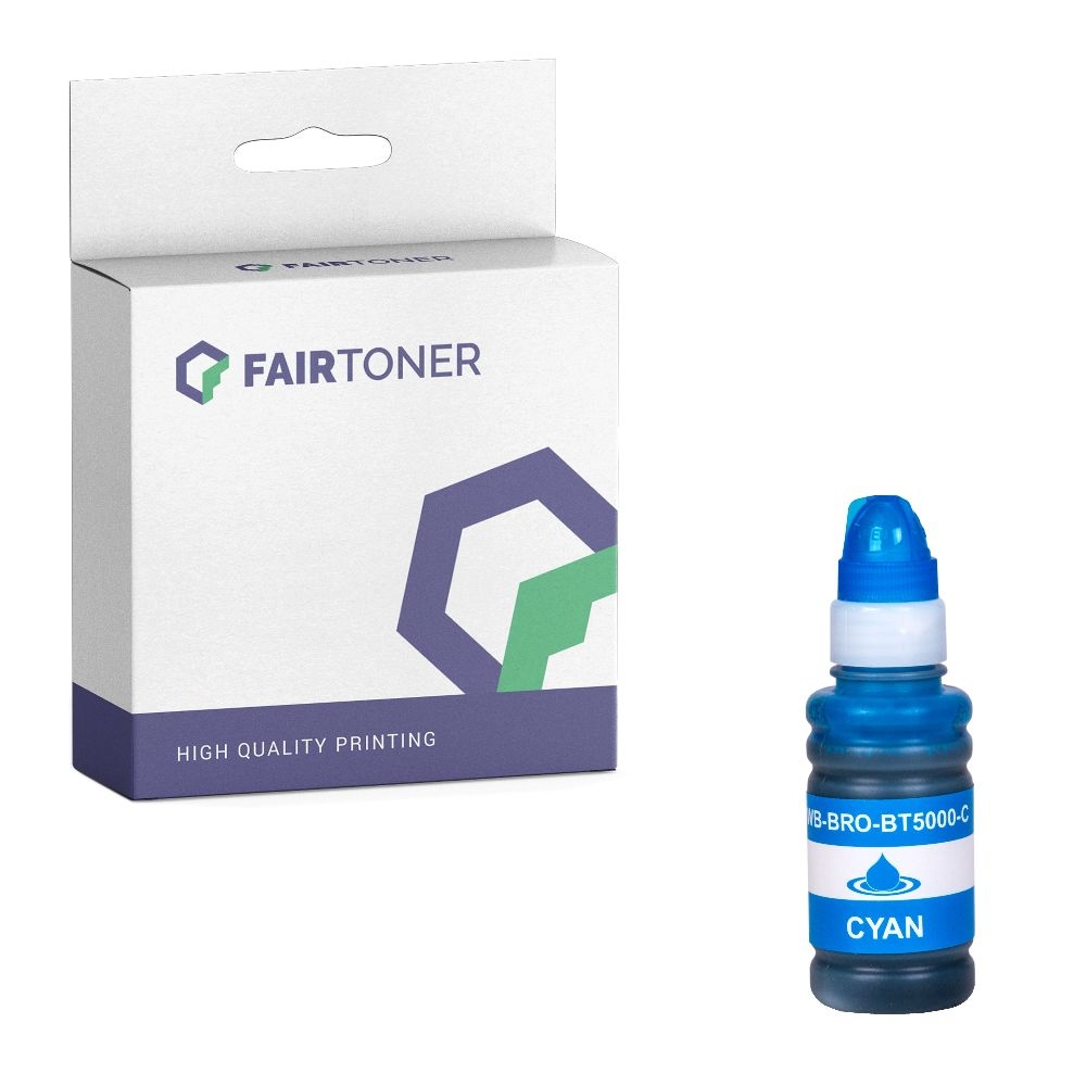 FairToner kompatibel für Brother Tintenpatrone BT-5000C Cyan