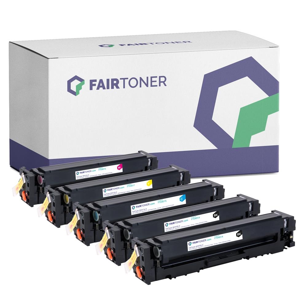 FairToner Set 5 Toner für HP W2410A-W2413A