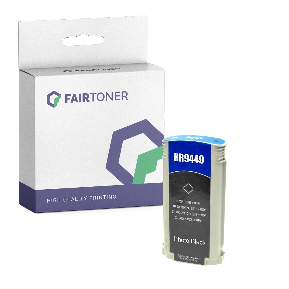 FairToner kompatibel für HP Tintenpatrone C9449A / 70 Photo Schwarz