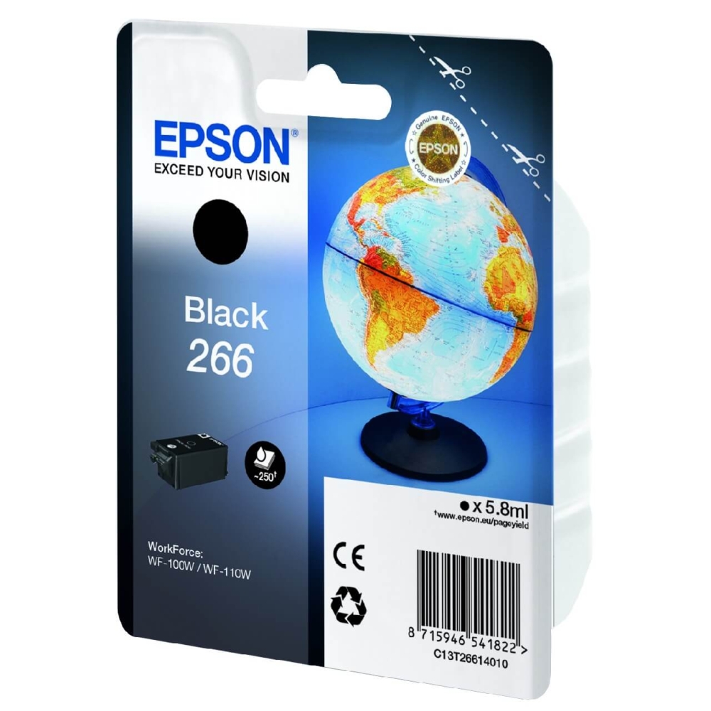 Original Epson Tintenpatrone C13T26614010 / 266 Schwarz