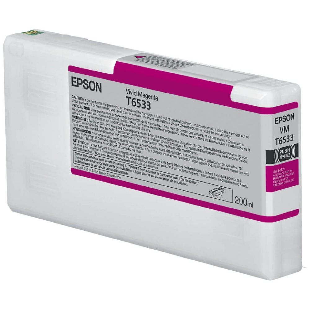 Original Epson Tintenpatrone C13T653300 / T6533 Magenta