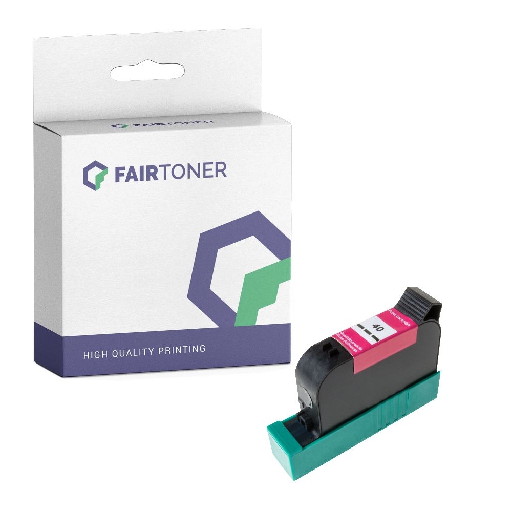 FairToner kompatibel für HP Tintenpatrone 51640AE / 40 Schwarz