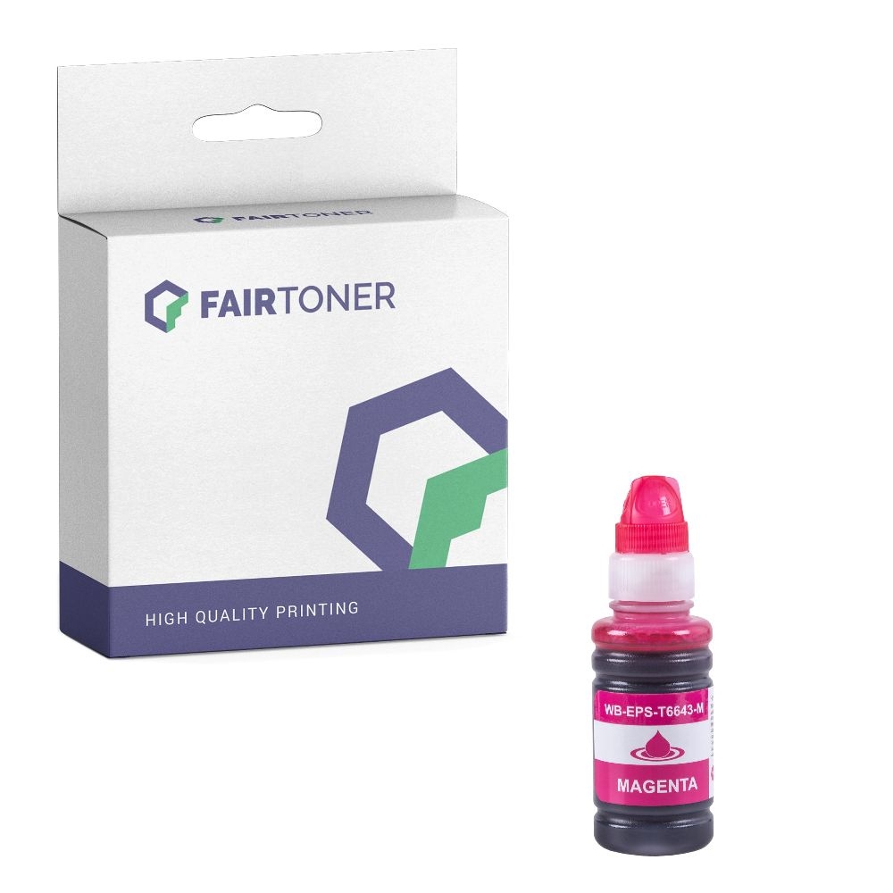FairToner kompatibel für Epson Tintenpatrone C13T664340 / 664 Magenta
