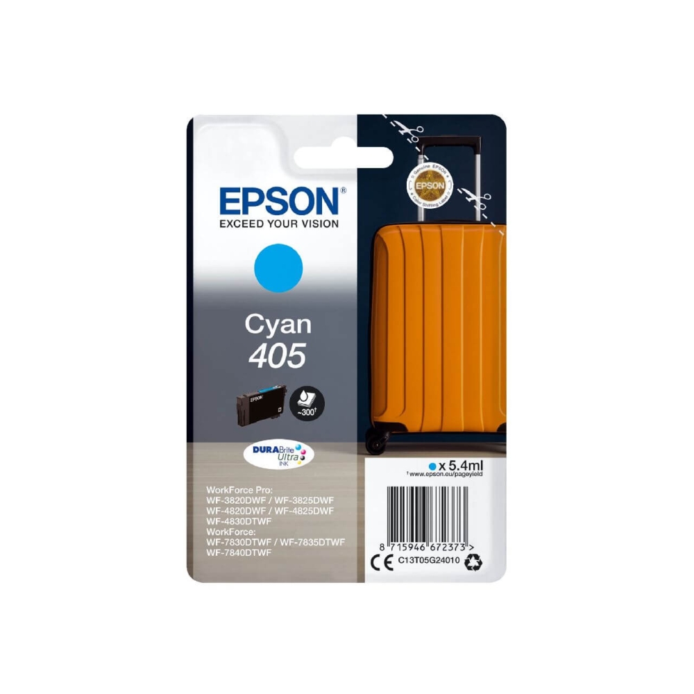 Original Epson Tintenpatrone C13T05G24010 / 405 Cyan