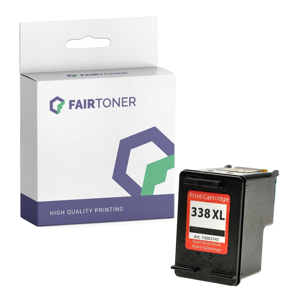 FairToner kompatibel für HP Tintenpatrone C8765EE / 338 Schwarz