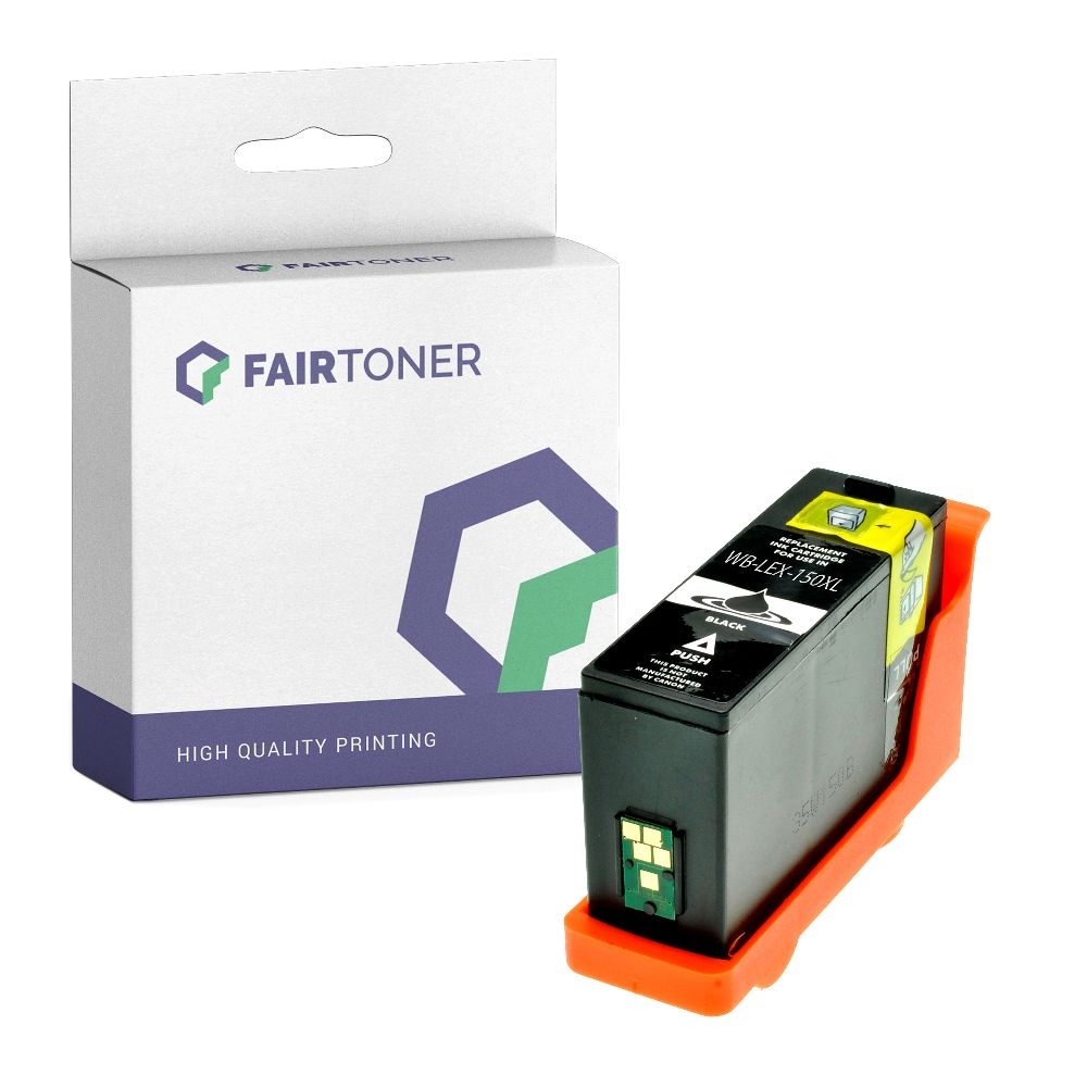 FairToner kompatibel für Lexmark Tintenpatrone 14N1636 / 150XLA Schwarz