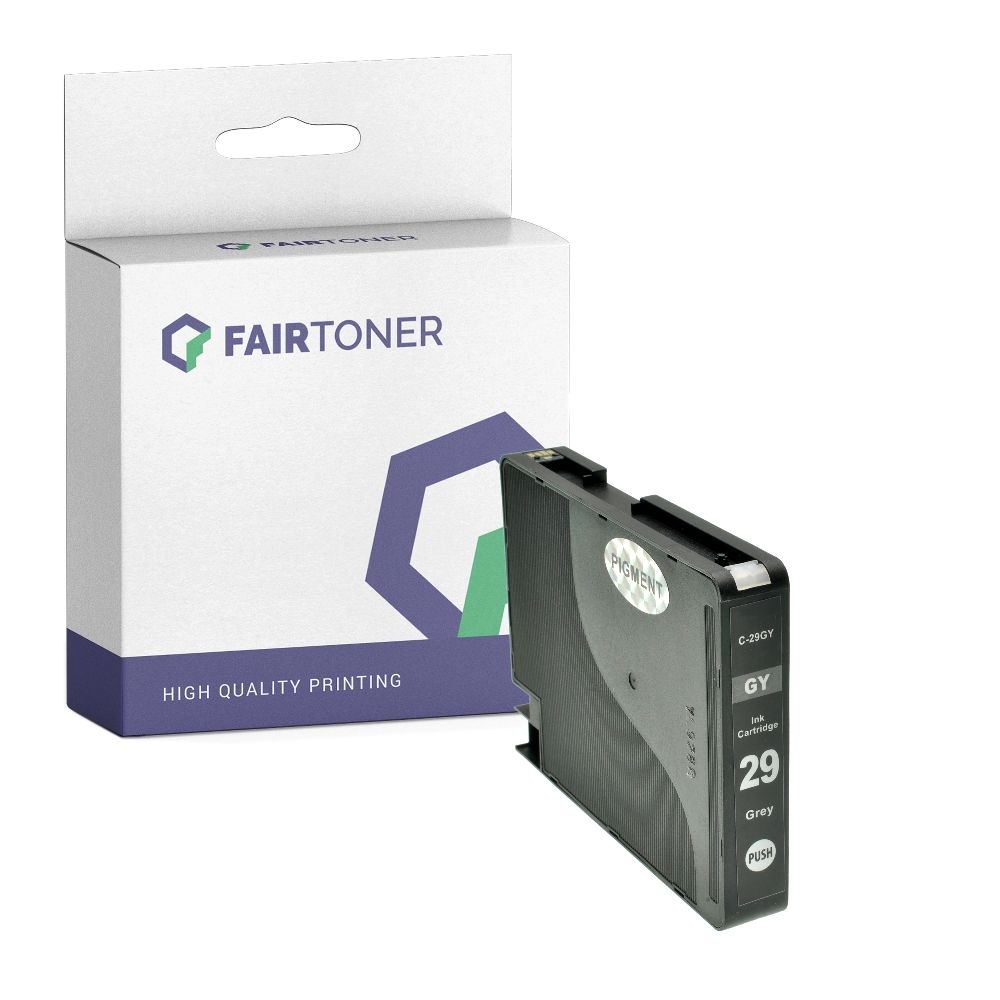 FairToner kompatibel für Canon Tintenpatrone 4871B001 / PGI-29GY Grau
