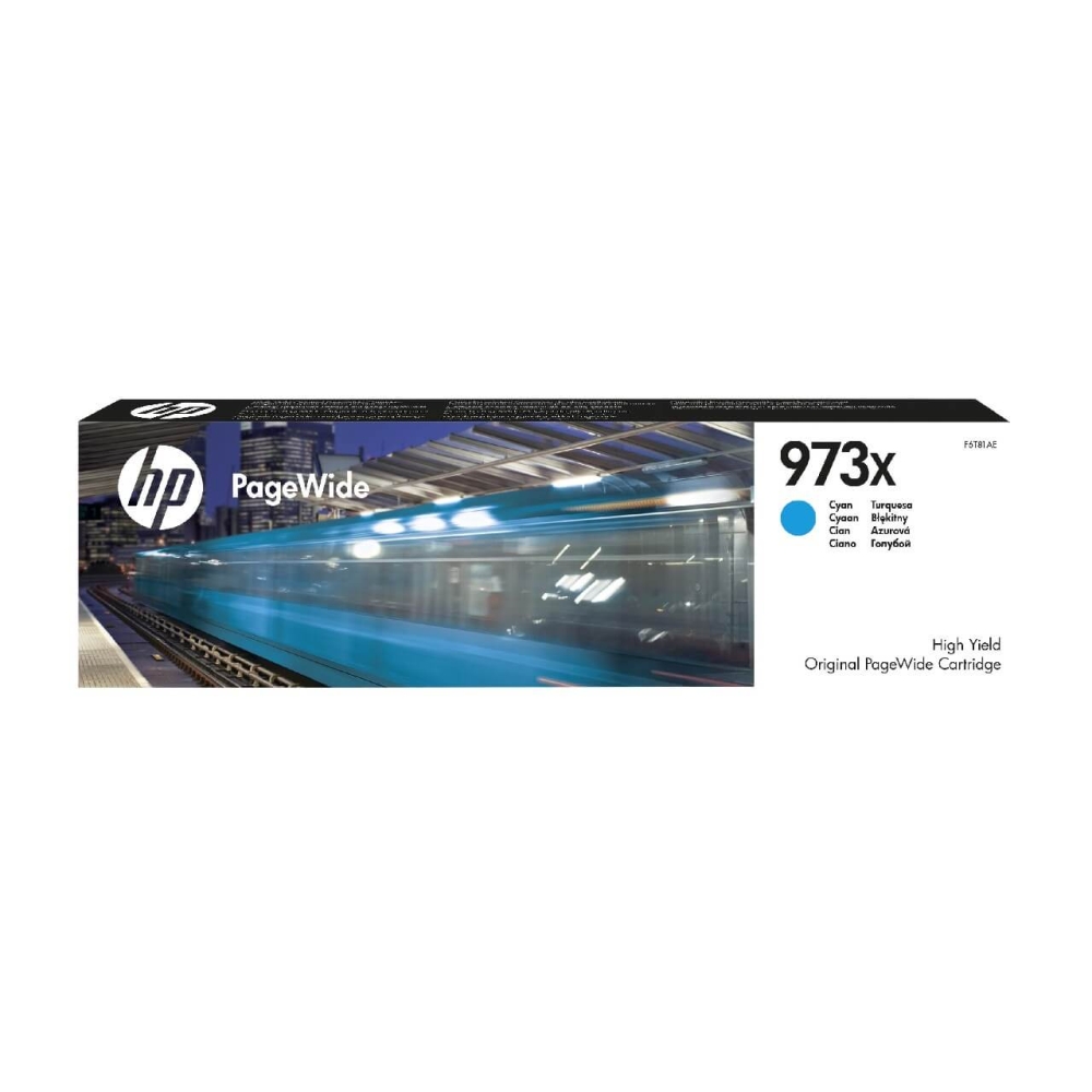 Original HP Tintenpatrone F6T81AE / 973X Cyan
