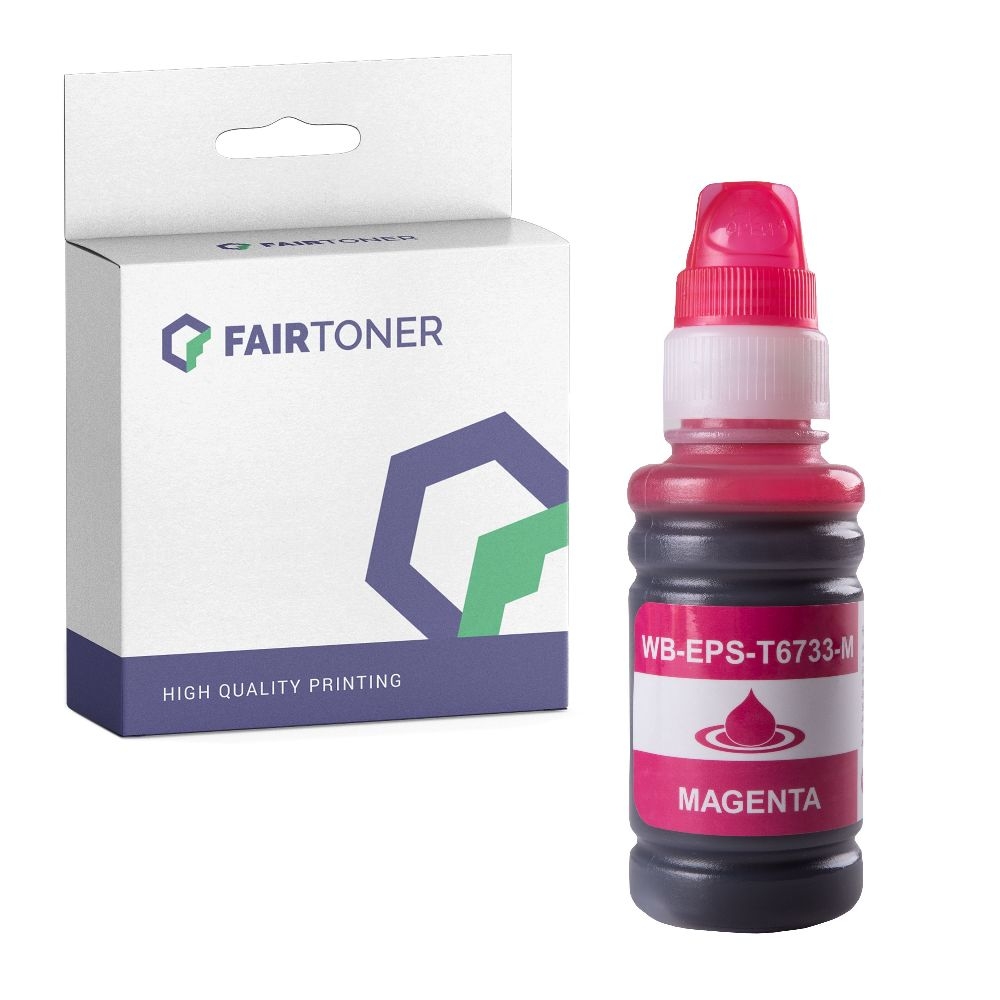 FairToner kompatibel für Epson Tintenpatrone C13T67334A / T6733 Magenta