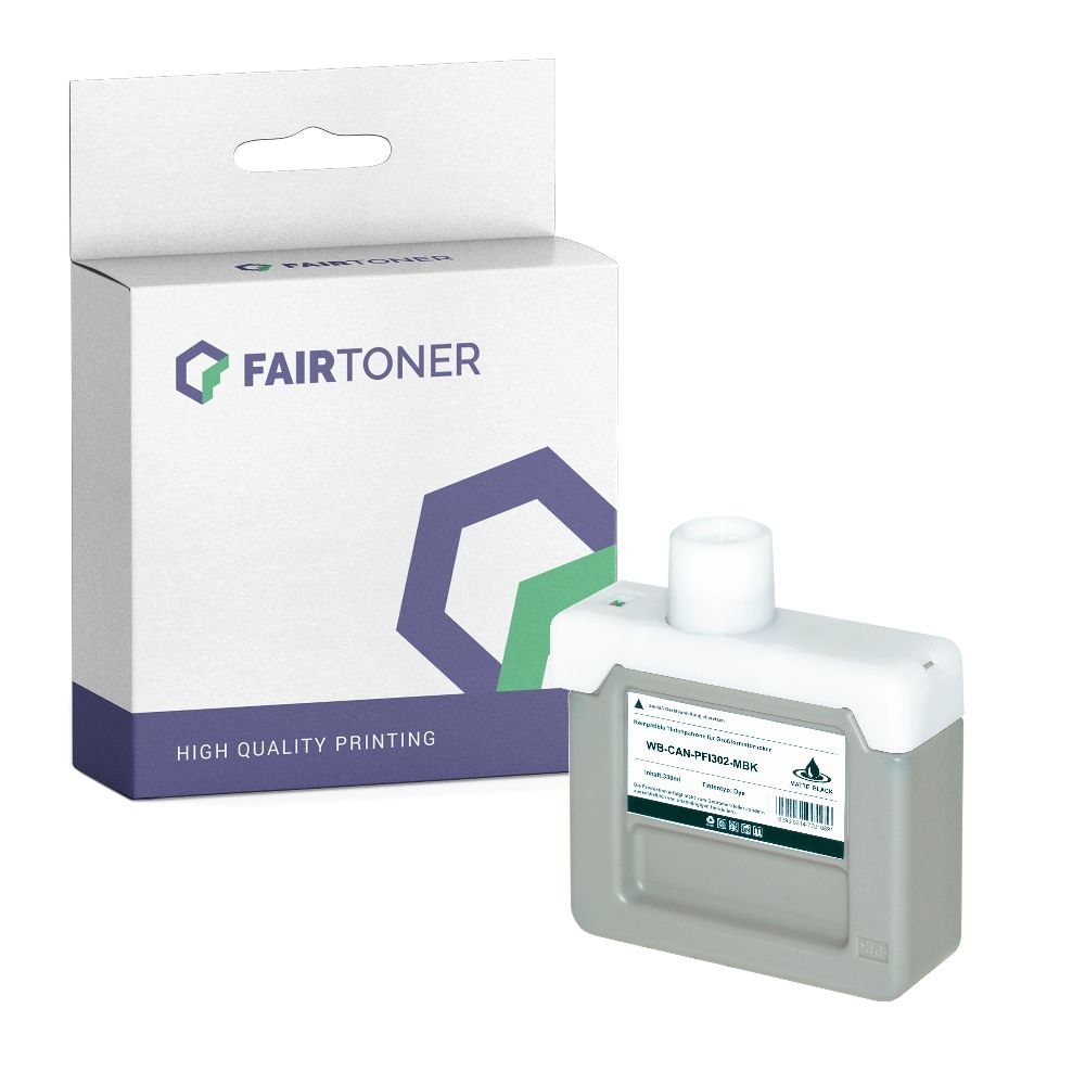 FairToner kompatibel für Canon Tintenpatrone 2215B001 / PFI-302MBK Matt Schwarz