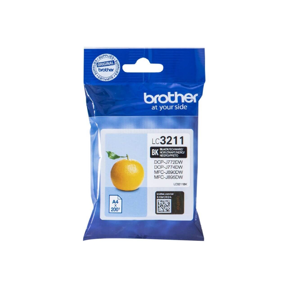 Original Brother Tintenpatrone LC-3211BK Schwarz