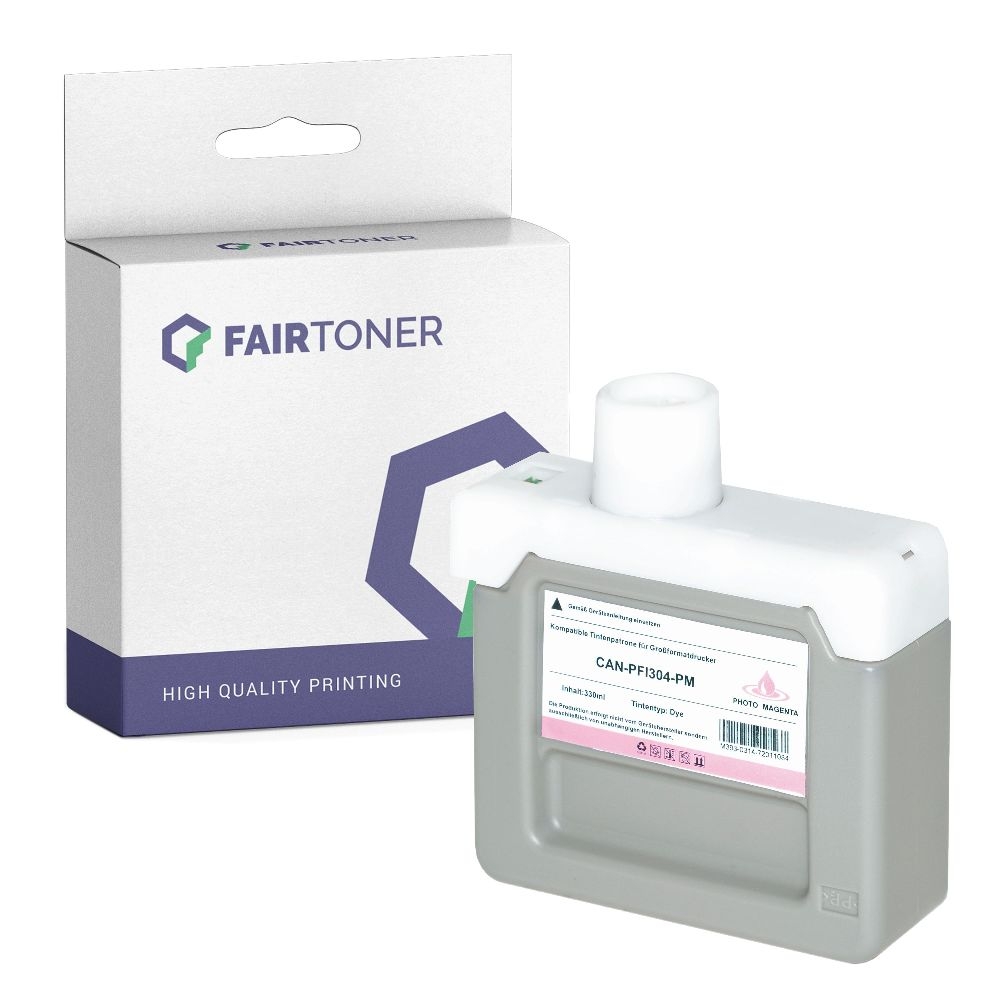 FairToner kompatibel für Canon Tintenpatrone 3854B005 / PFI-304PM Photo Magenta
