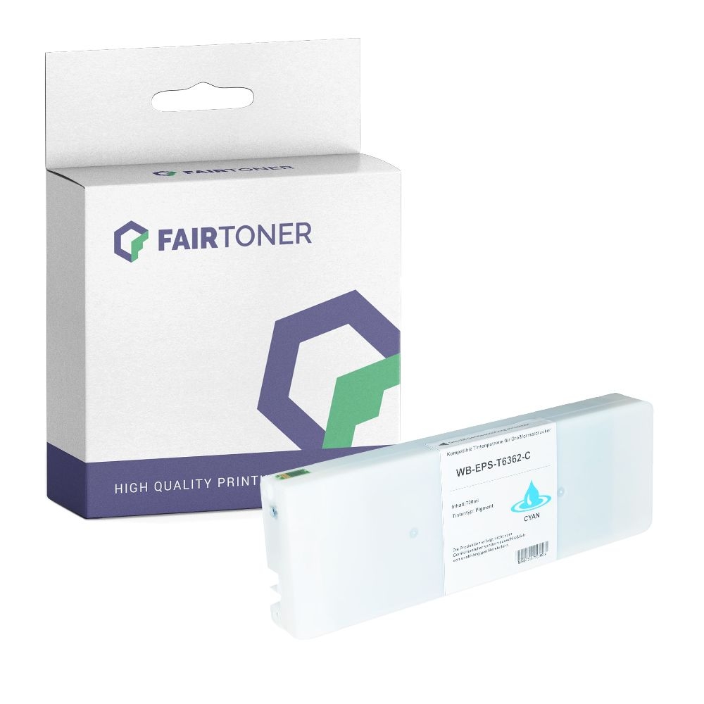 FairToner kompatibel für Epson Tintenpatrone C13T596200 / T5962 Cyan