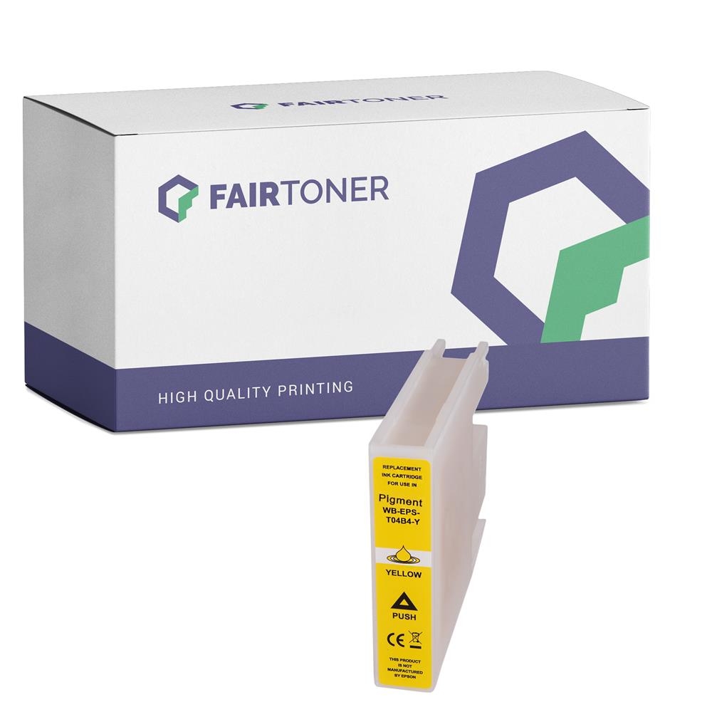 FairToner kompatibel für Epson Tintenpatrone C13T04B440 / T04B4 Gelb