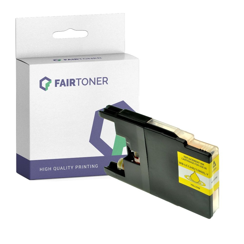 FairToner kompatibel für Brother Tintenpatrone LC-1240Y Gelb