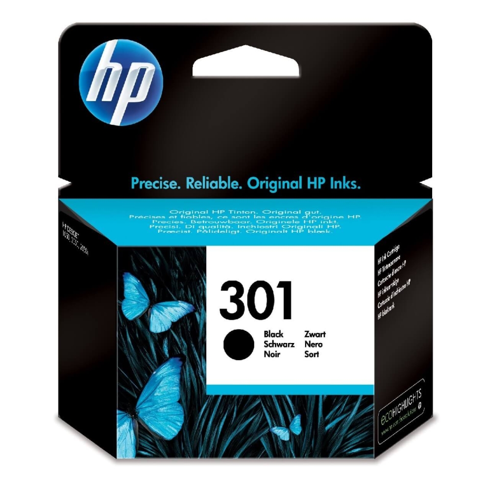 Original HP Tintenpatrone CH561EE / 301 Schwarz