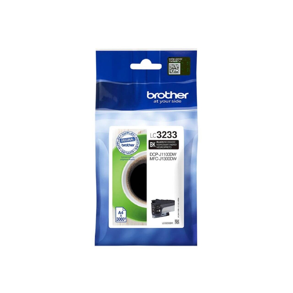 Original Brother Tintenpatrone LC-3233BK Schwarz
