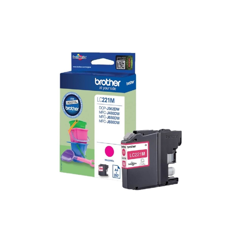 Original Brother Tintenpatrone LC-221M Magenta