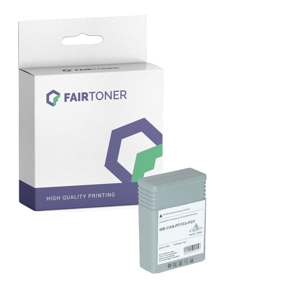 FairToner kompatibel für Canon Tintenpatrone 2214B001 / PFI-103PGY Light Grau