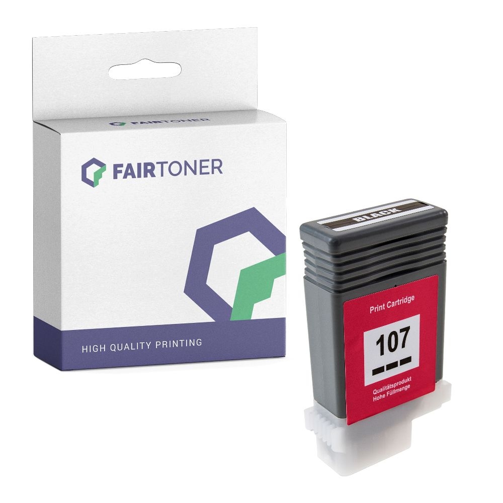 FairToner kompatibel für Canon Tintenpatrone 6705B001 / PFI-107BK Schwarz