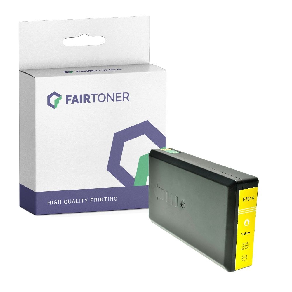 FairToner kompatibel für Epson Tintenpatrone C13T70244010 / T7024 Gelb
