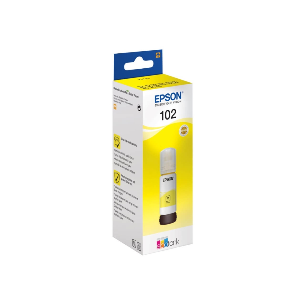 Original Epson Tintenpatrone C13T03R440 / 102 Gelb
