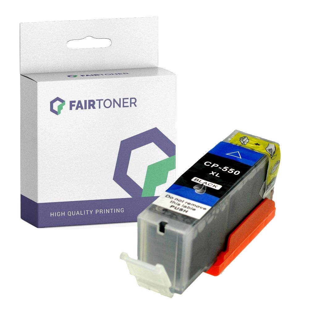 FairToner kompatibel für Canon Tintenpatrone 6431B001 / PGI-550PGBKXL Schwarz [XL Füllmenge]