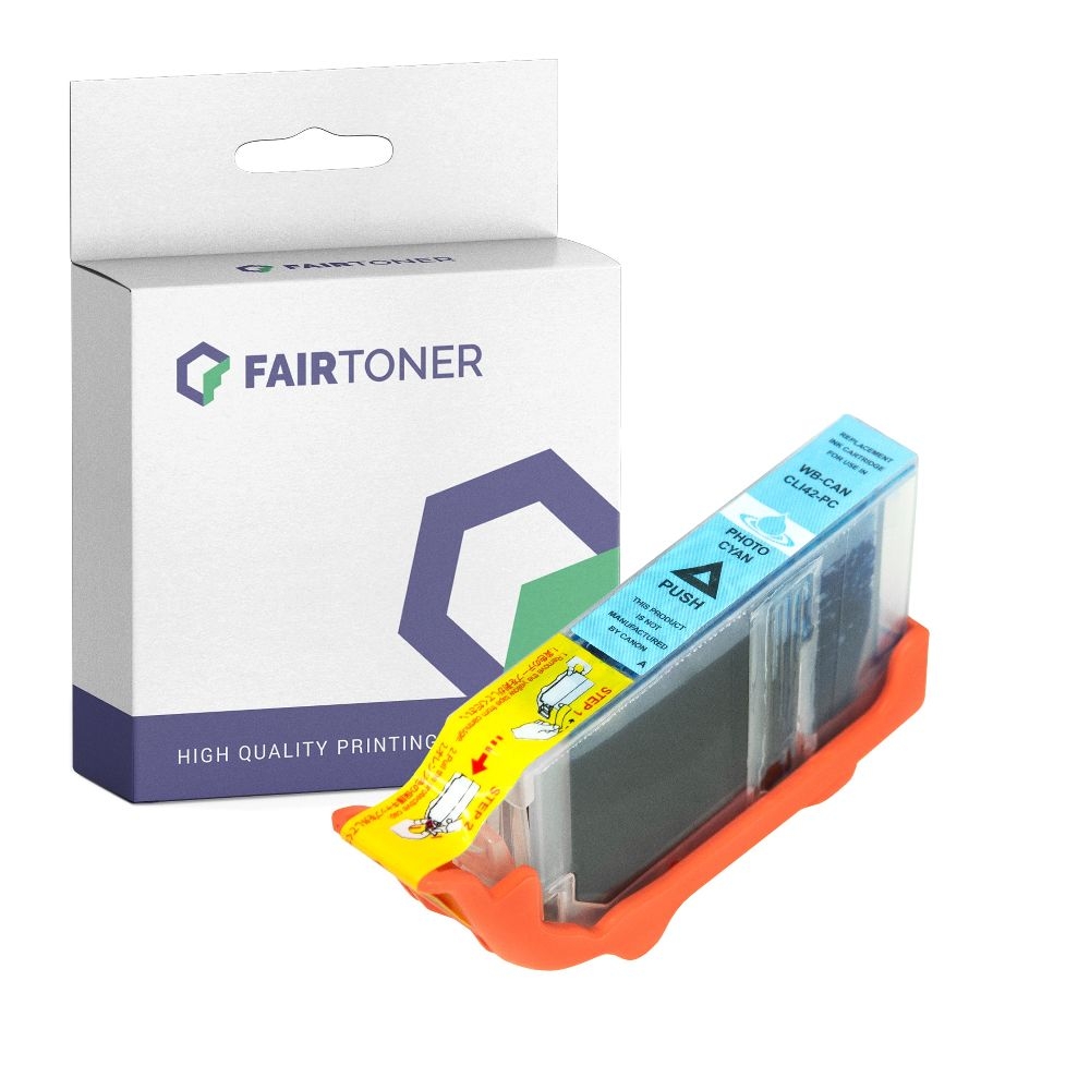 FairToner kompatibel für Canon Tintenpatrone 6388B001 / CLI-42PC Photo Cyan